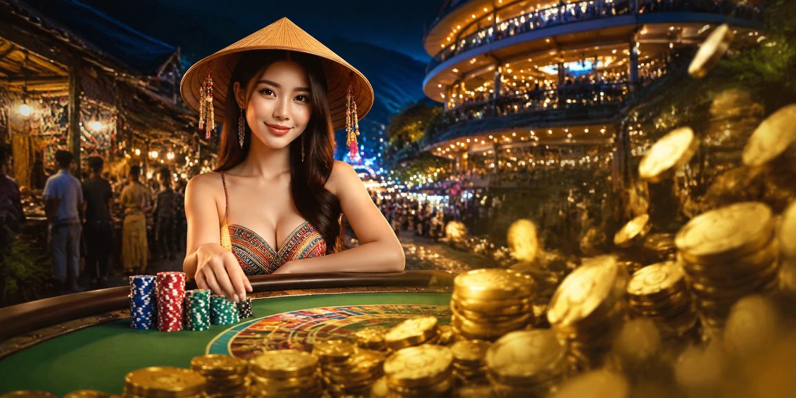 Người dùng tại Sa Pa trải nghiệm cá cược thể thao trực tuyến với biểu tượng nón lá Việt Nam