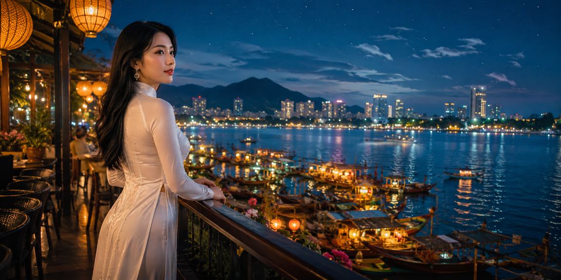 Người phụ nữ mặc áo dài tại Vũng Tàu nhận phần thưởng VIP trên nền tảng trực tuyến